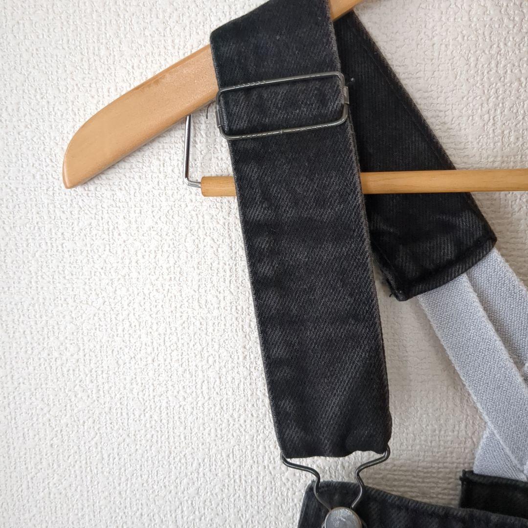 レア　Pointer　オーバーオール サロペット　ブラック　ローバック