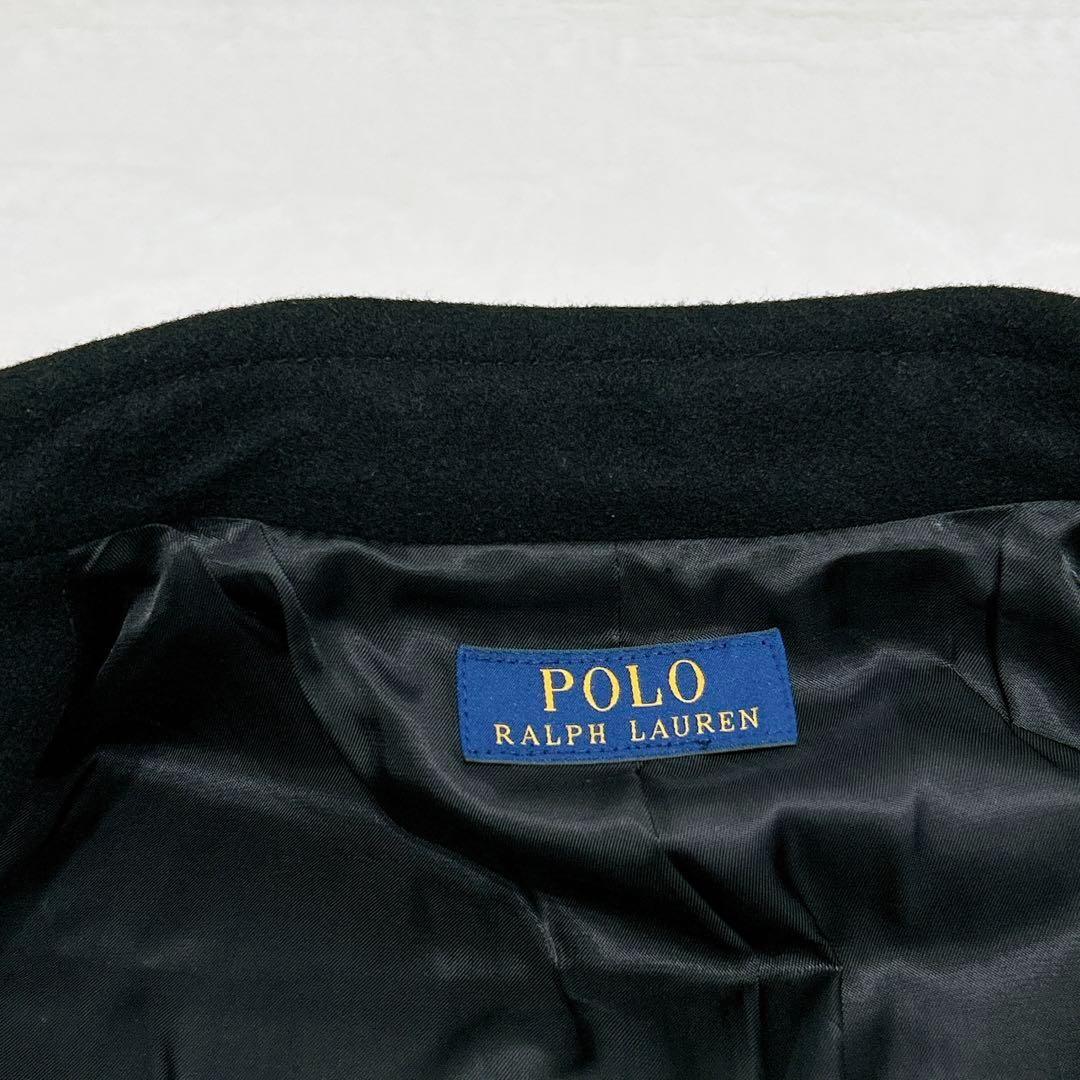 ほぼ未使用✨　ポロラルフローレン　チェスター　コート　ウール　ロング　ブラック