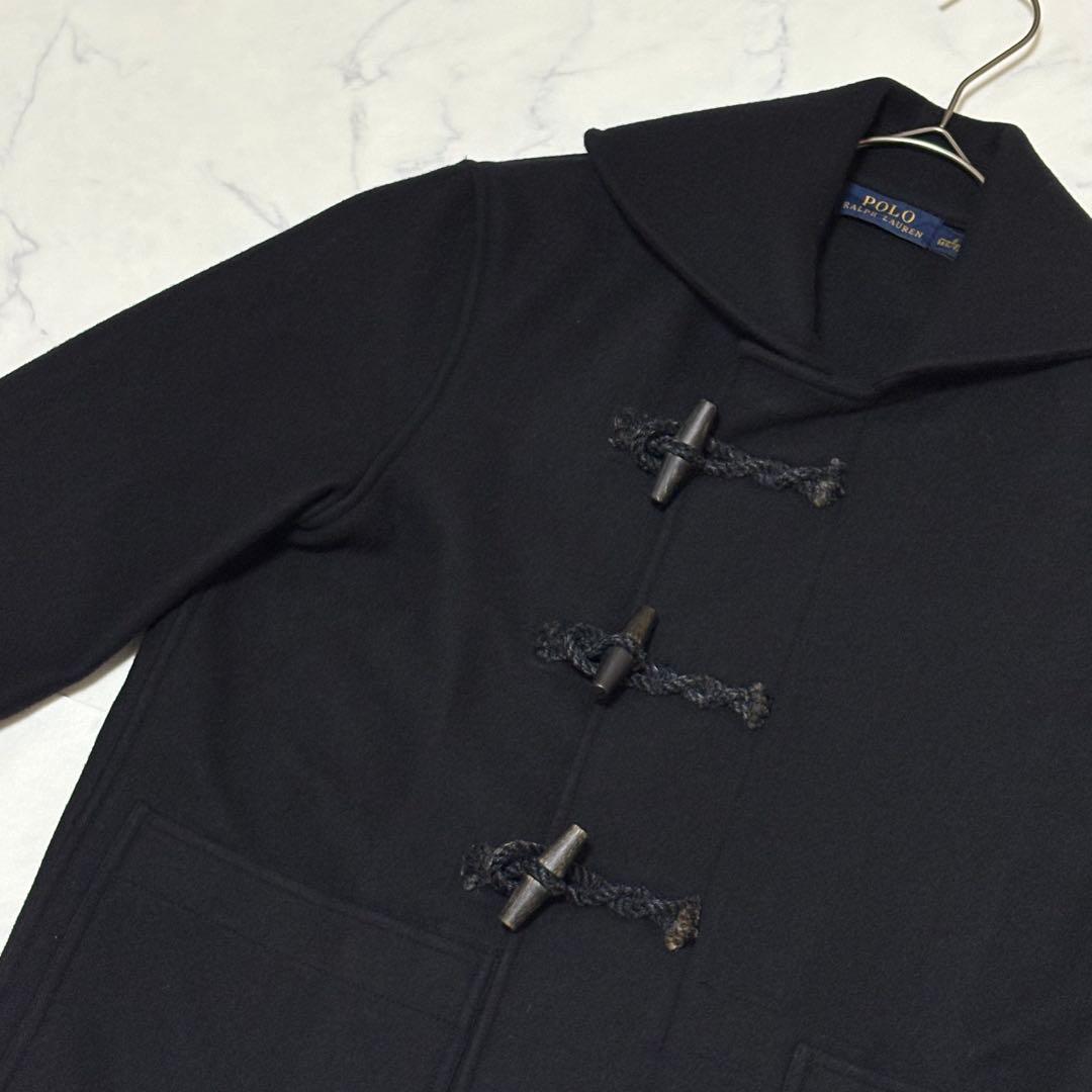 ポロラルフローレン 【L】 ウール混 ショート丈 ダッフルコート ドグルボタン