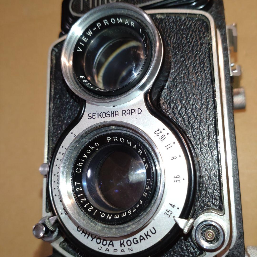 ミノルタ Minoltacord 75mm F3.5 二眼カメラ