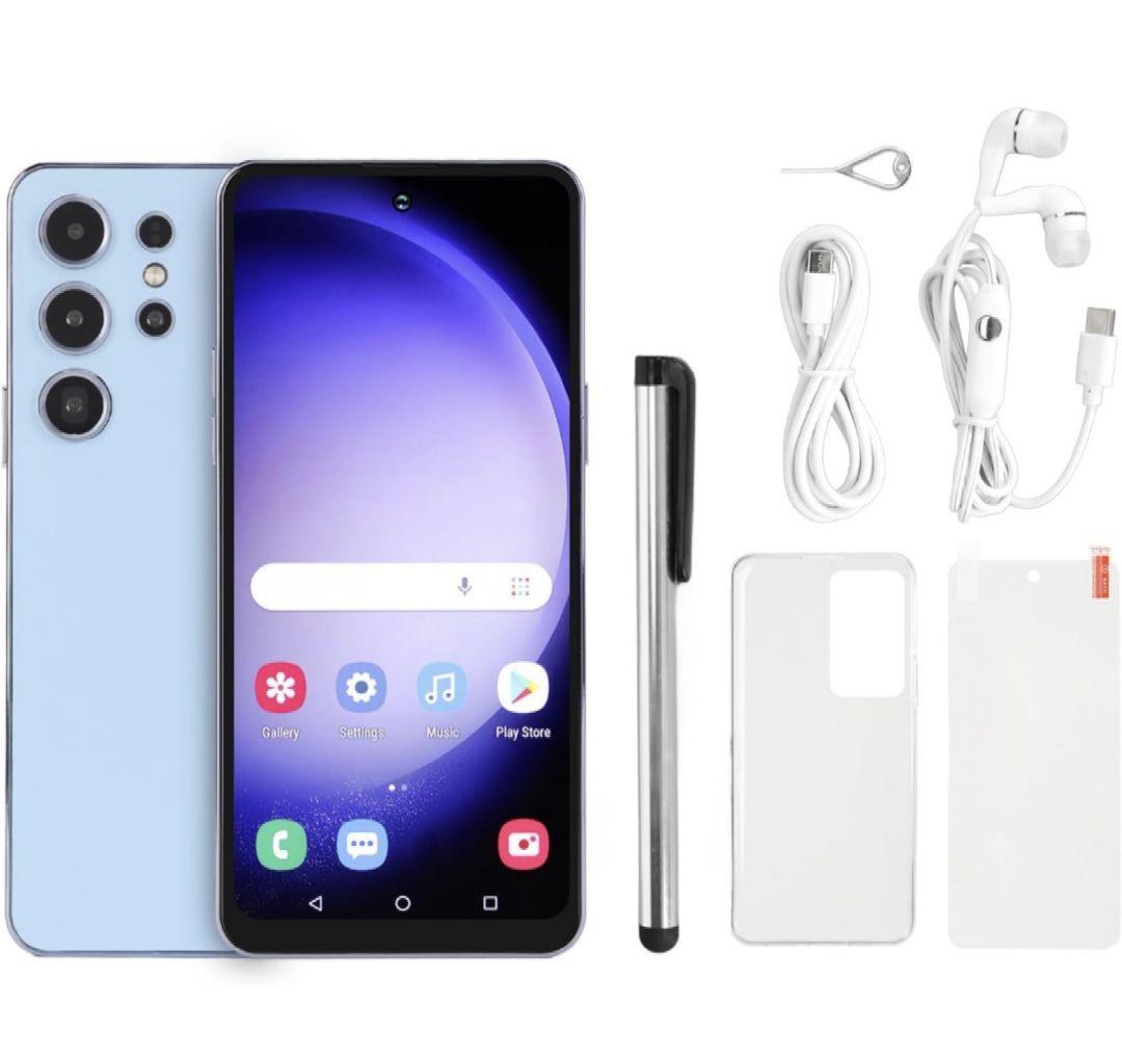 ライトブルースマートフォン 本体 S Pen付き