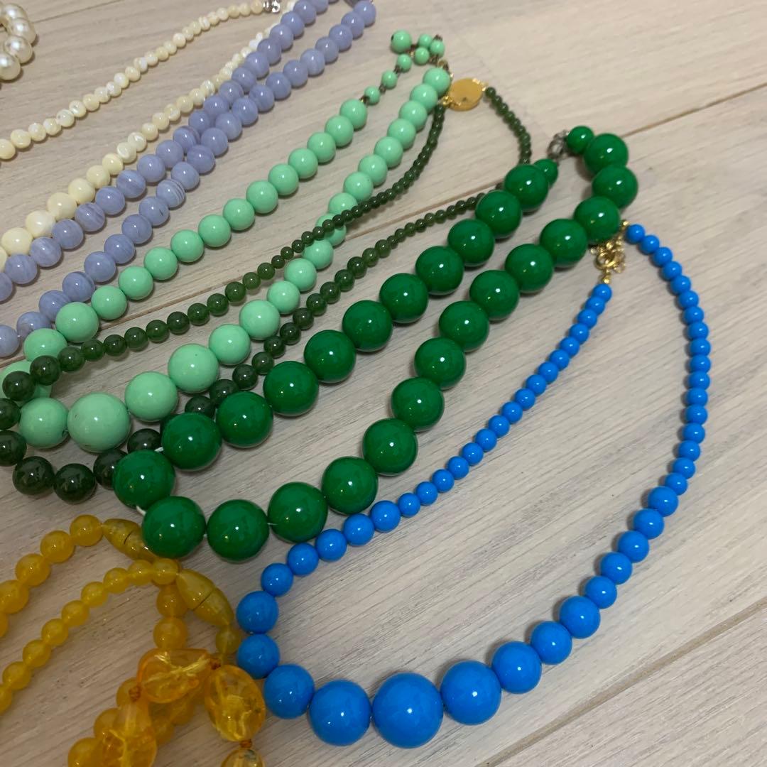 も*し様 アクセサリー　おまとめ　セット　パール　珊瑚　琥珀　天然石