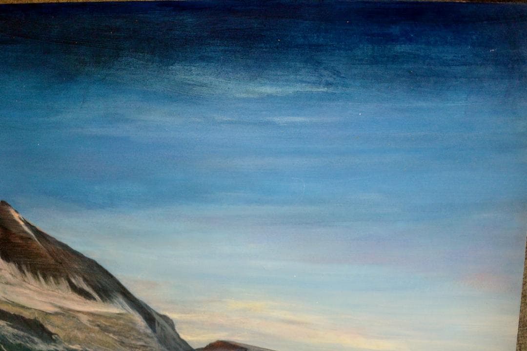 アクリル画　スイス マッターホルン 60cm x 84cm（A1）