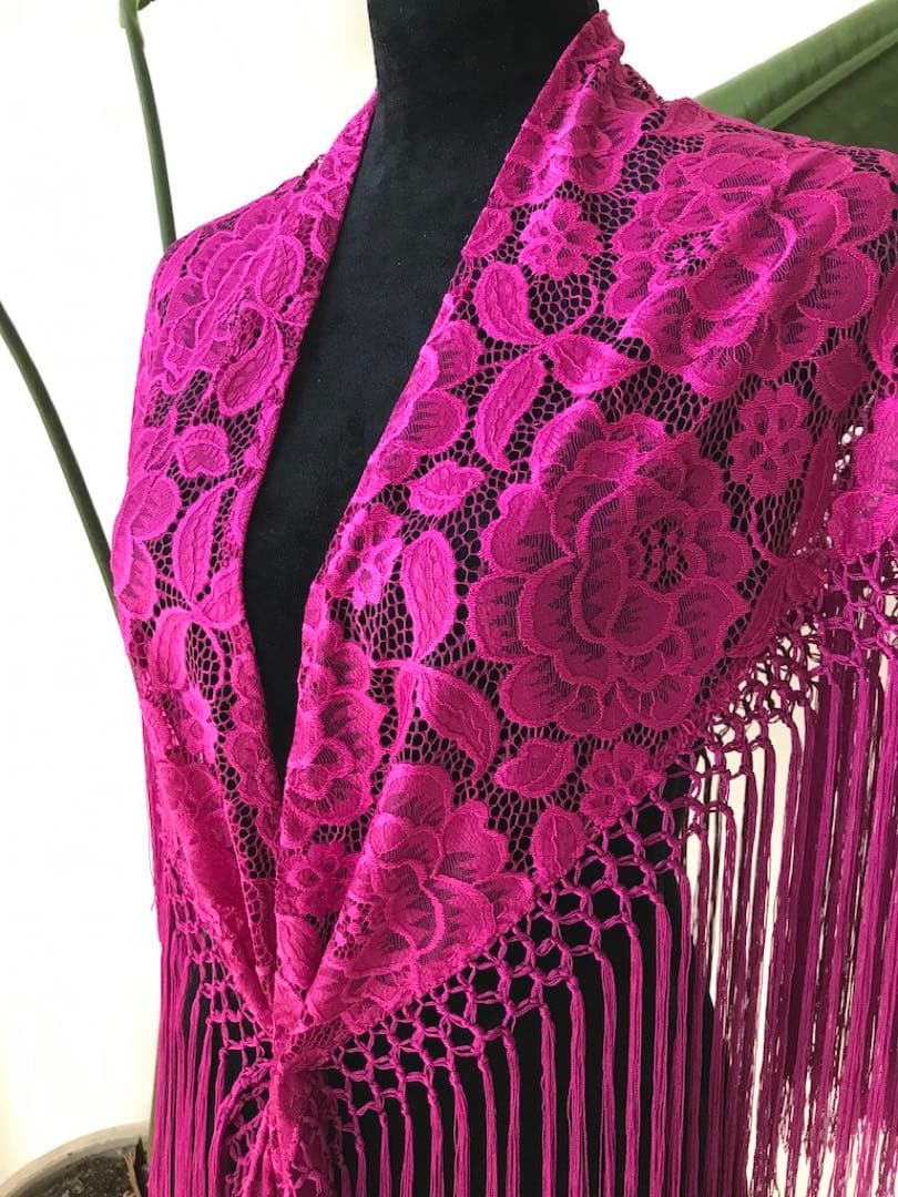 フラメンコ　マントンシージョ　エレガンテレース　ミディサイズ　ブーゲンビリア