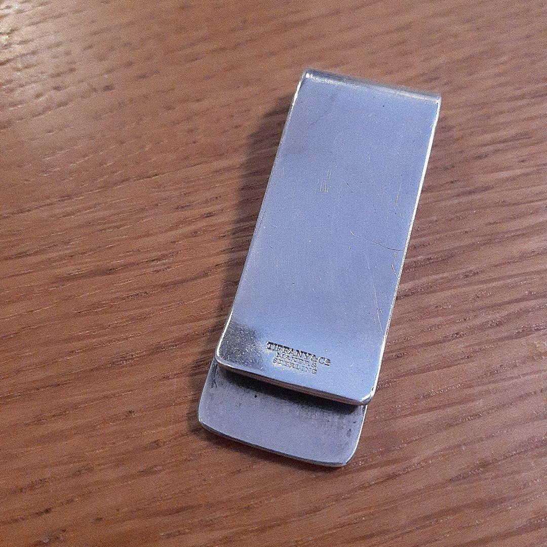 Vintage Tiffany　シルバー　ハニカム型押し マネー クリップ希少品