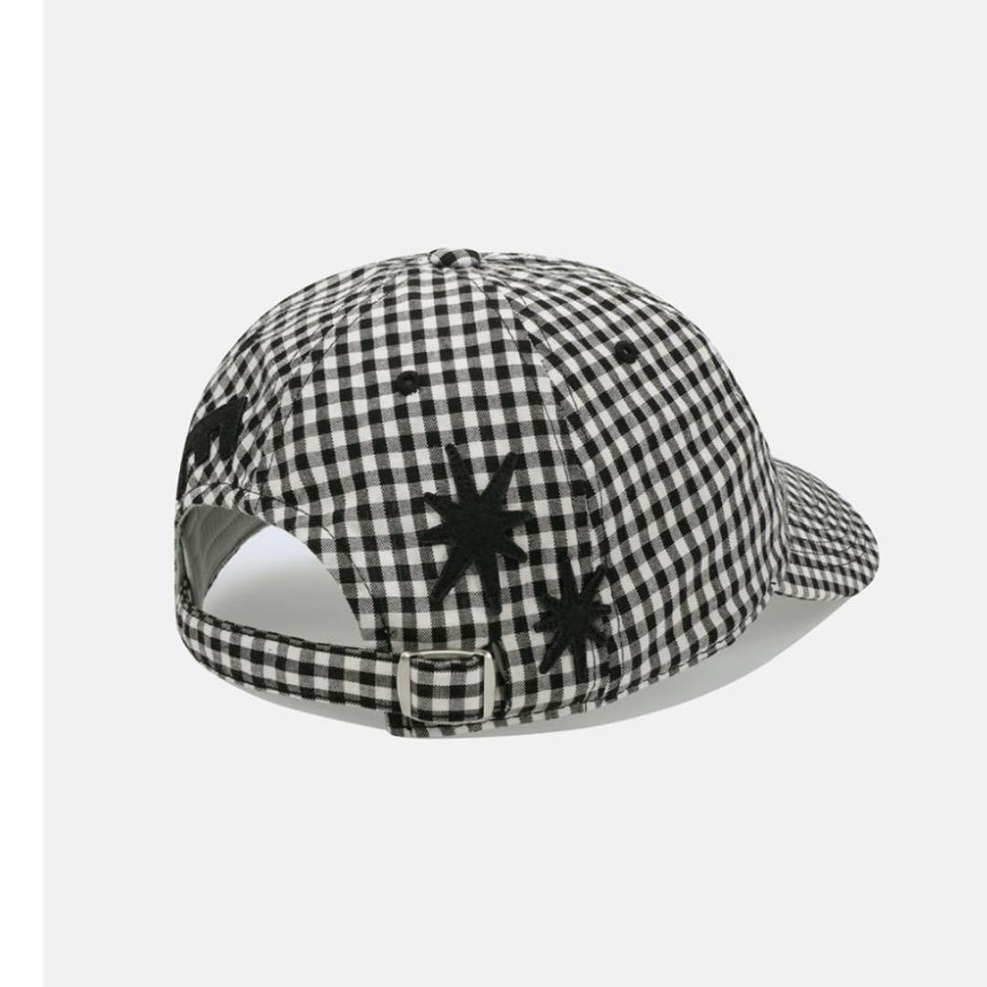 sunlove cap gingham check サンラブ キャップ ブラック