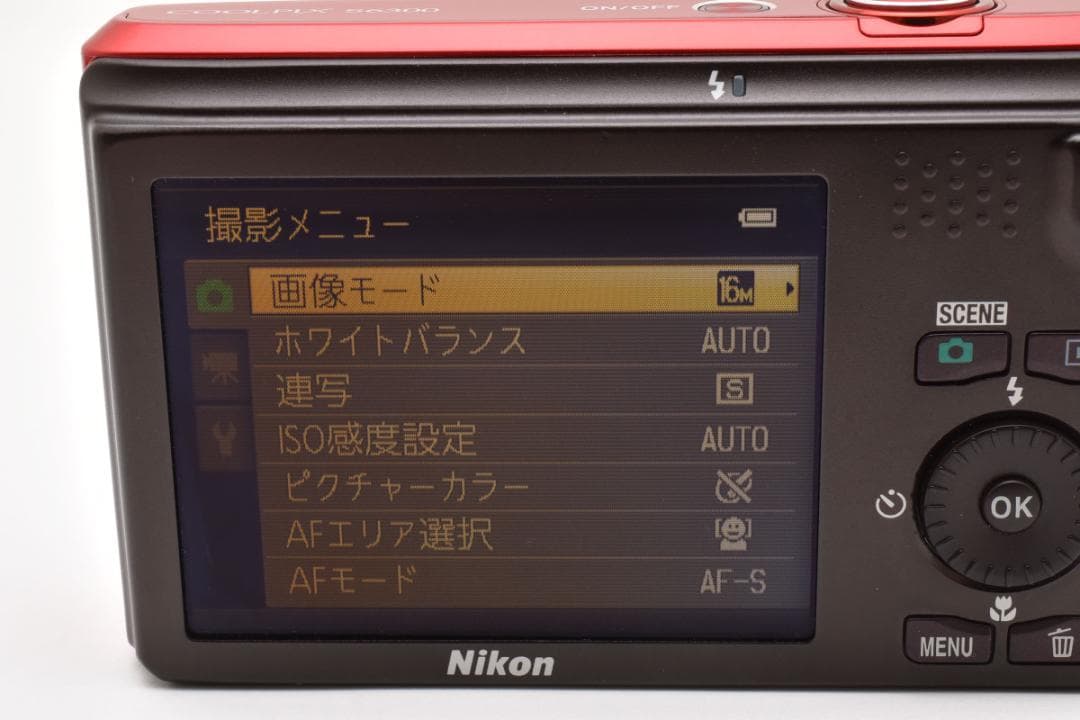 【美品】NIkon COOLPIX S6300 アーバンレッド　動作確認済