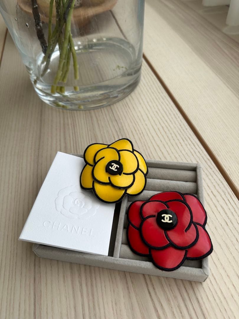 CHANEL シャネル ブローチ カメリア　ヘア　アクセ　超レア
