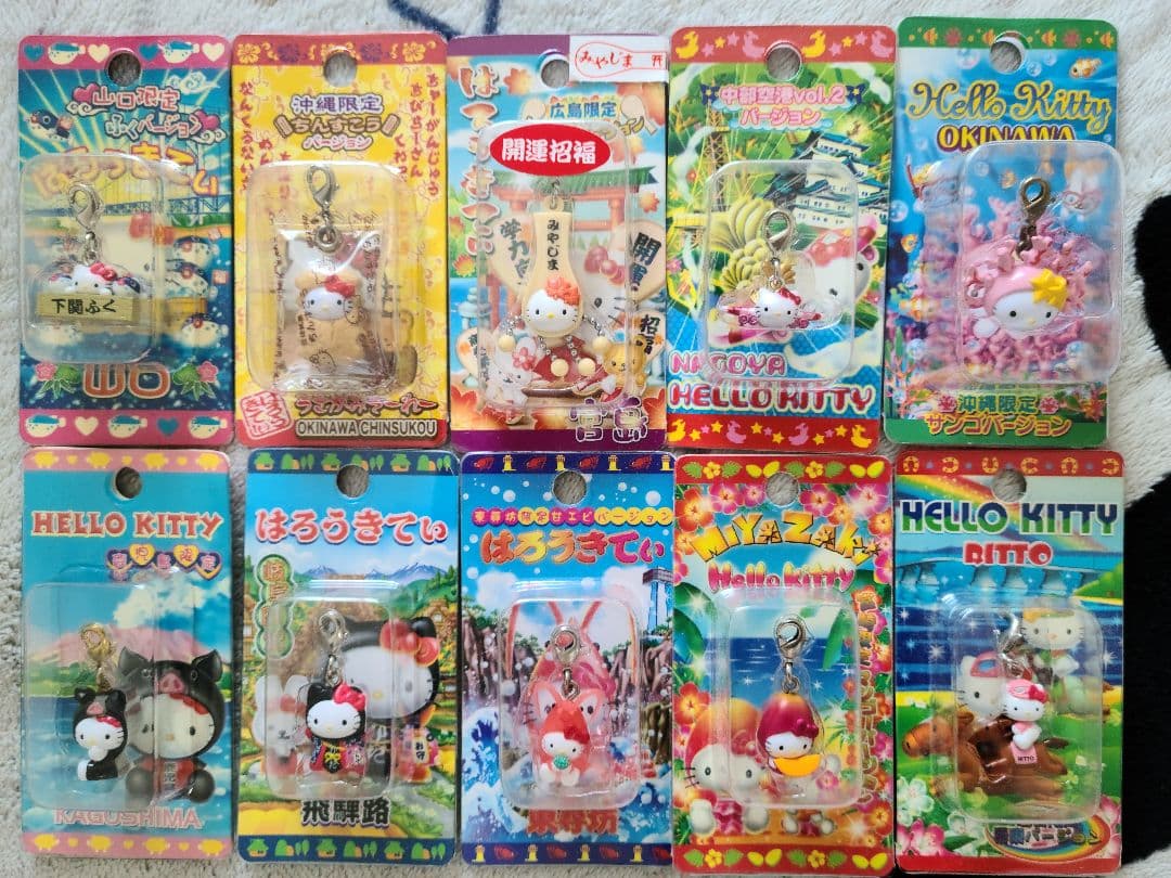 ハローキティ ご当地キティ ストラップ まとめ売り 82点