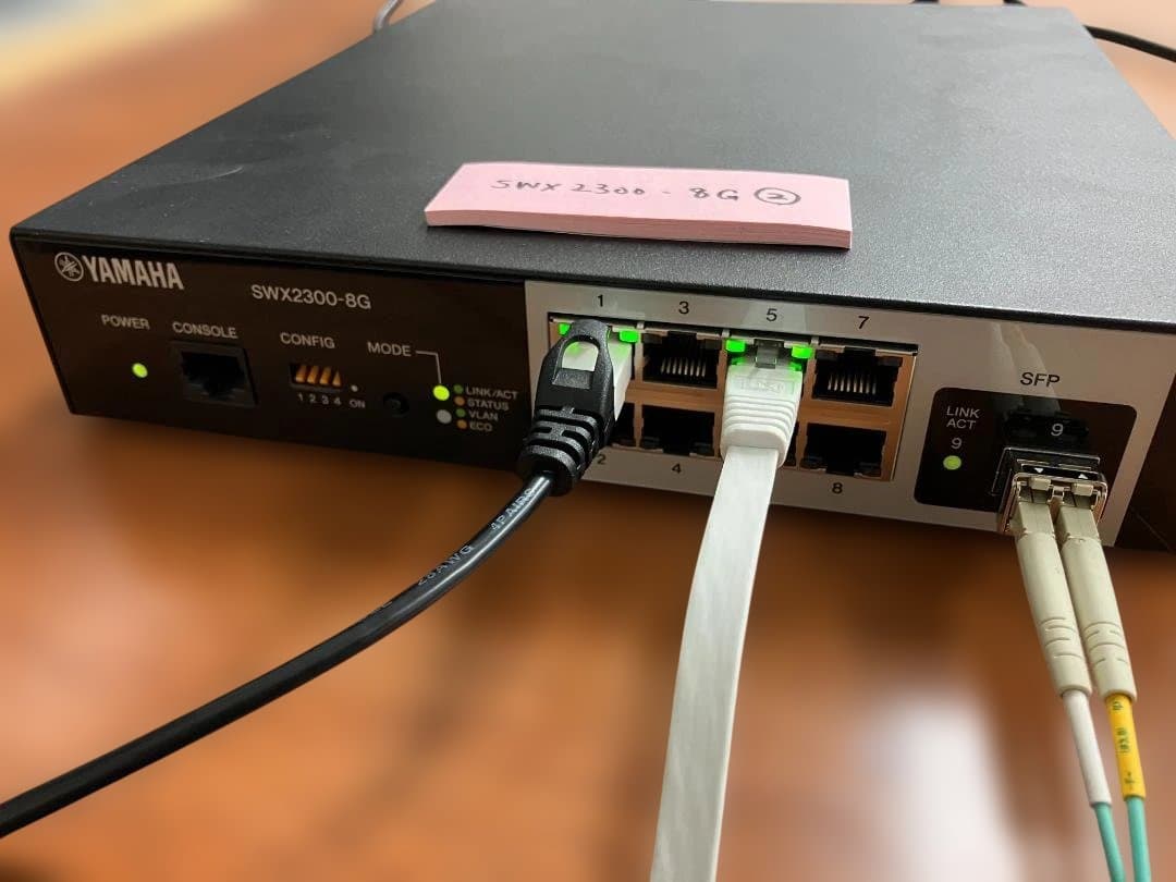YAMAHA SWX2300-8G L2スイッチ②