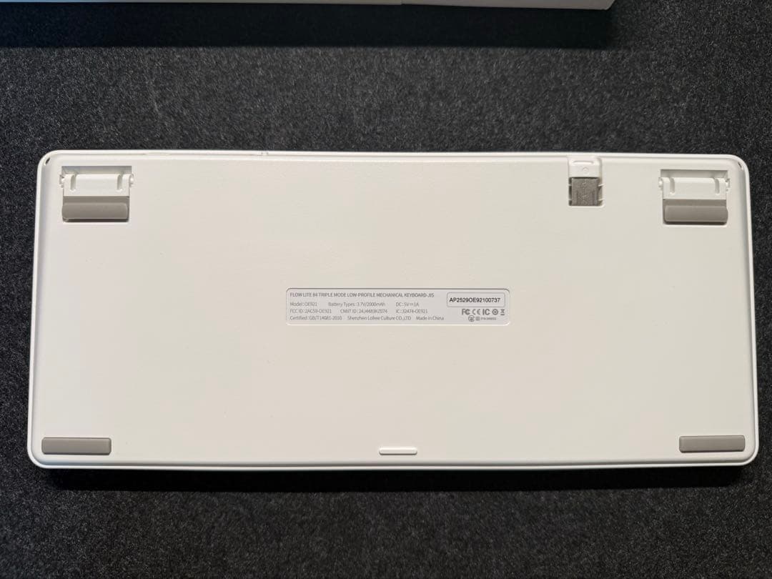 【値下げ】Lofree Flow Lite JIS ホワイト 日本語配列