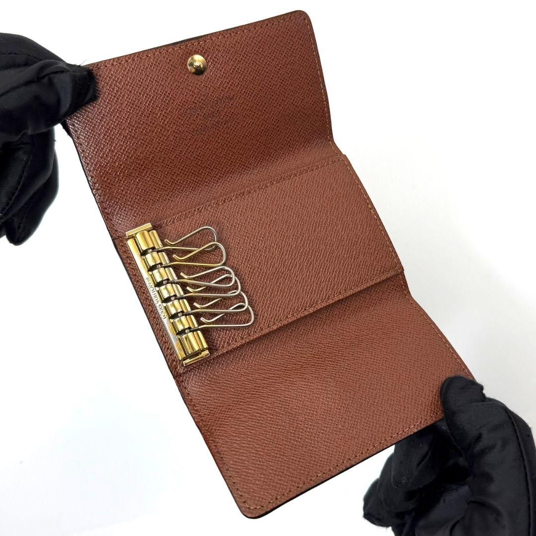 美品 ルイヴィトン モノグラム ミュルティクレ6 キーケース 鍵 key 6連