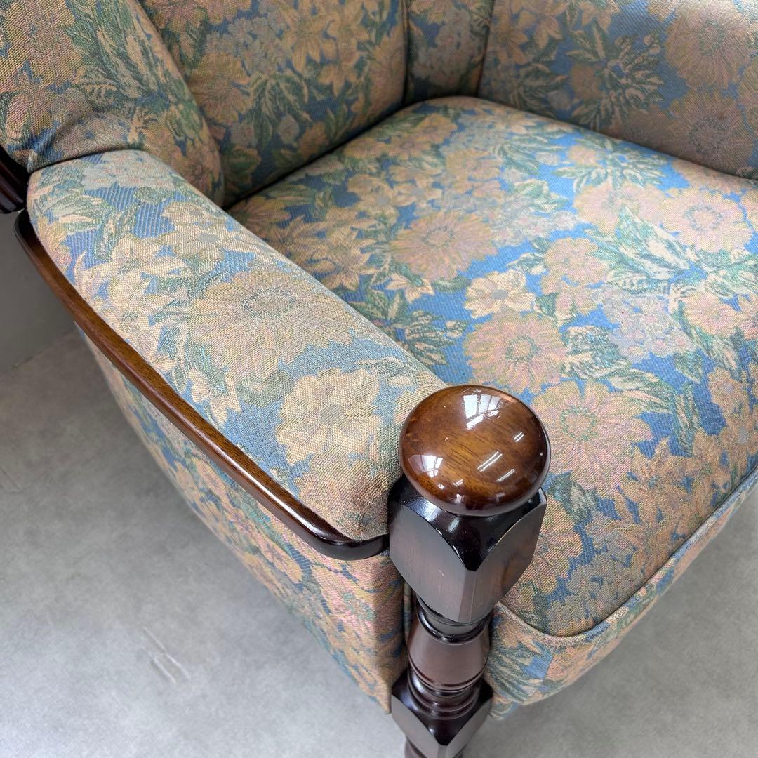 karimoku カリモク 1人掛けソファ レトロ 家具 アンティーク