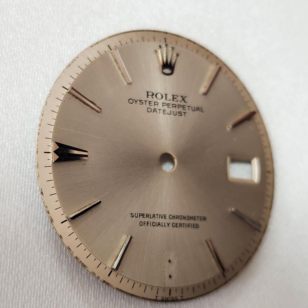 U⑳ロレックス　デイトジャスト 1601用 シルバーダイヤル クサビインデックス