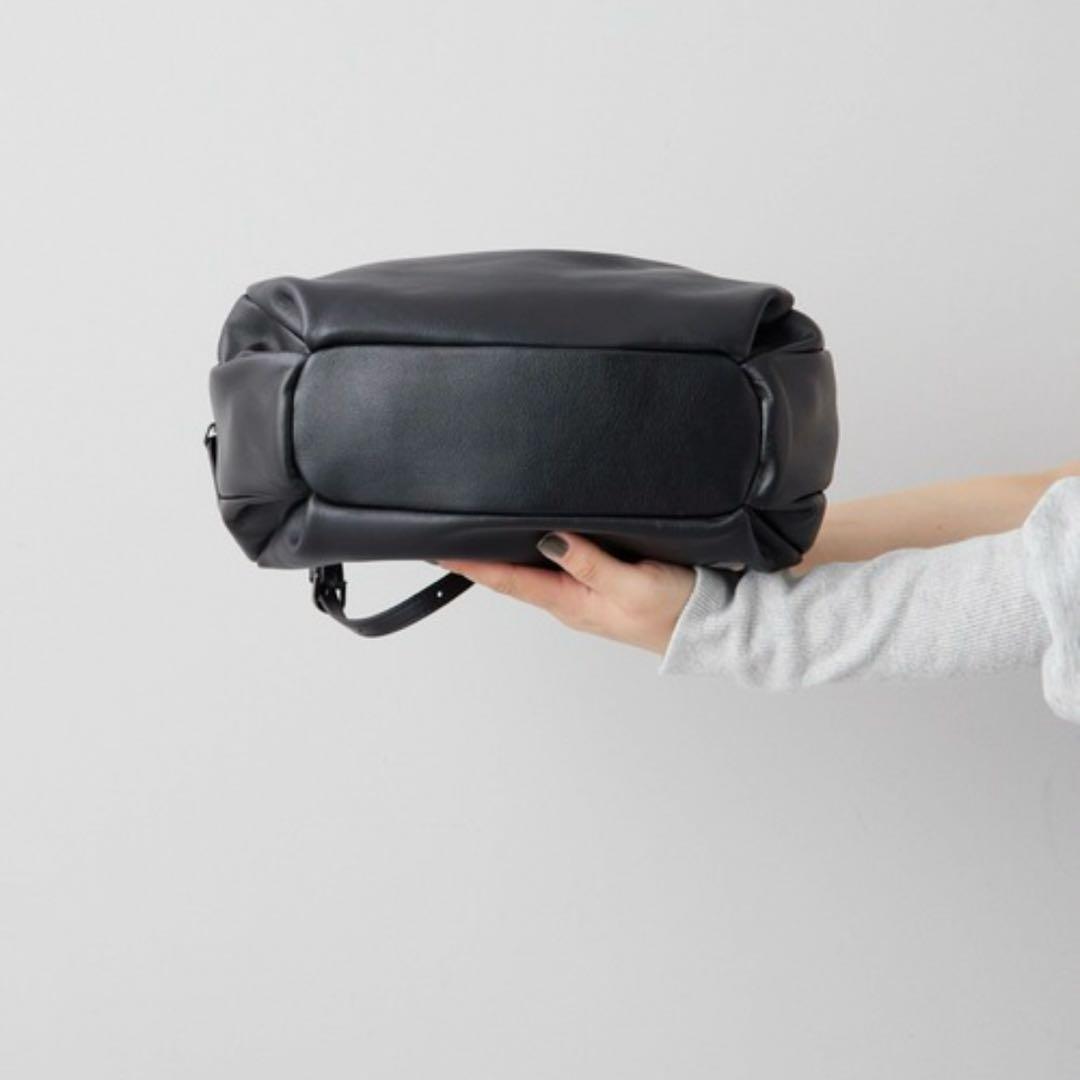 ear PAPILLONNER コロンボストンバック本革　BLACK