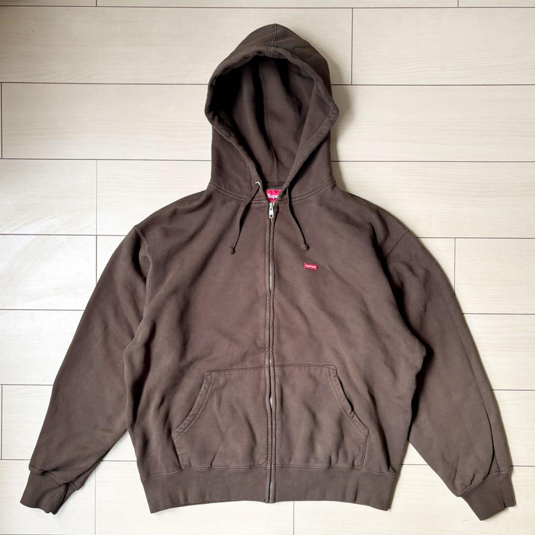 25FW Supreme スモールボックスジップアップフーデッドスウェットシャツ