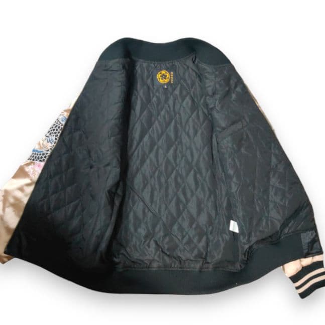 ROGUE＝ならず者 スカジャン 和柄 桜 龍 竜 ドラゴン 刺繍 スーベニア