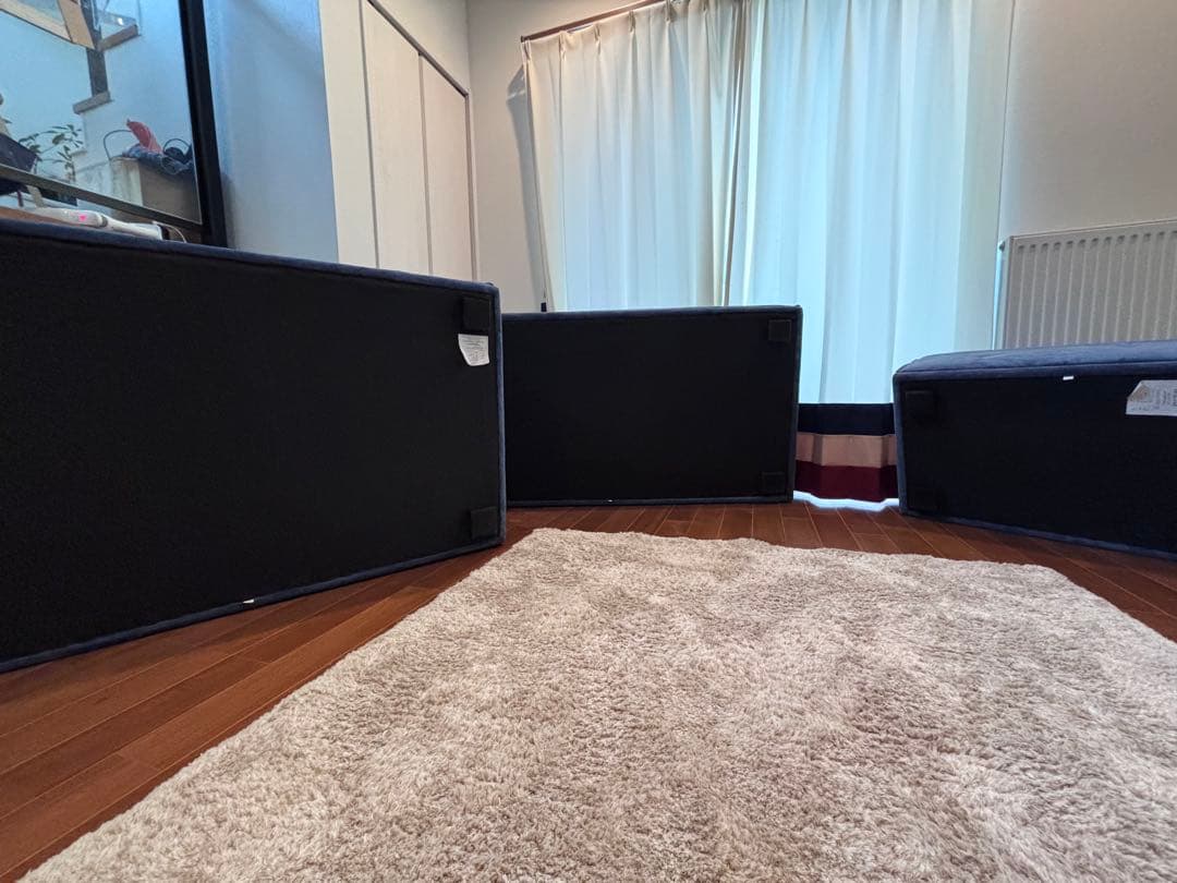 3/28まで送料込Francfranc メーネ　カウチソファ ブルーセット