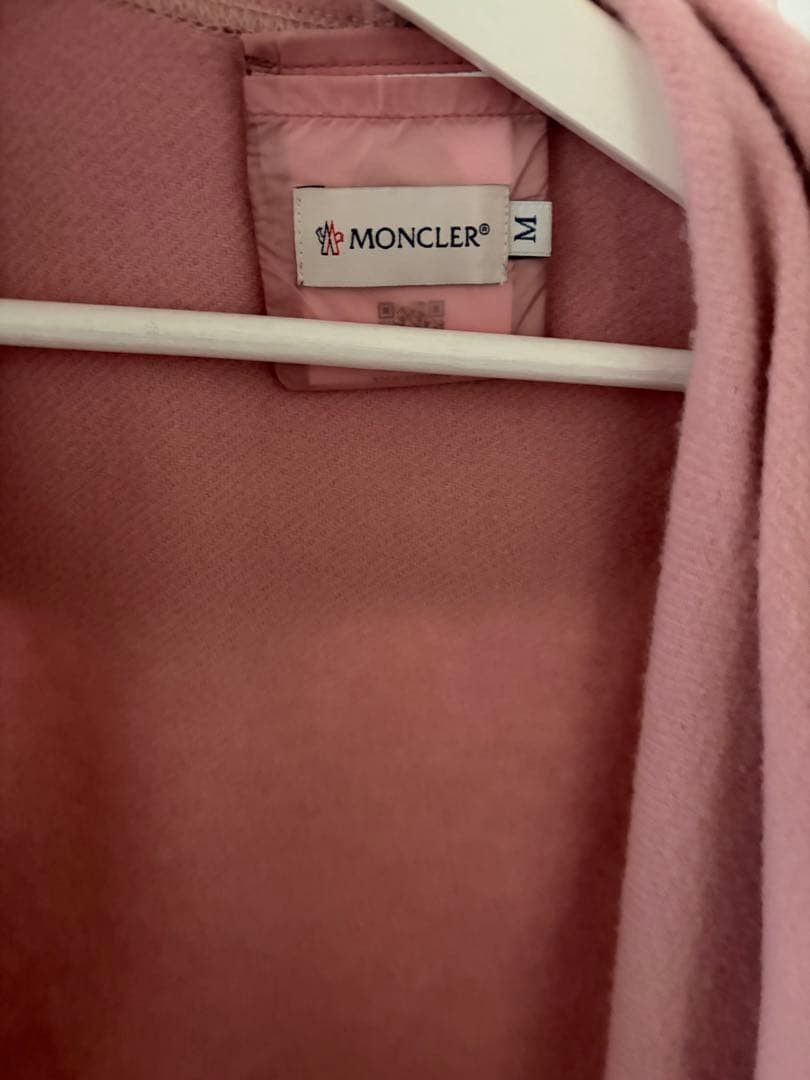 MONCLER ピンク フリンジダウンジャケット