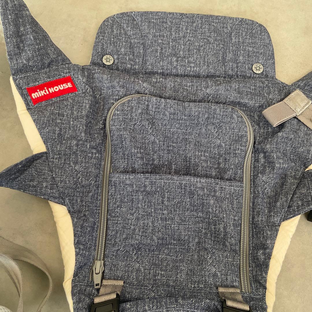 ポグネー　ヒップシート付き抱っこ紐　ミキハウス