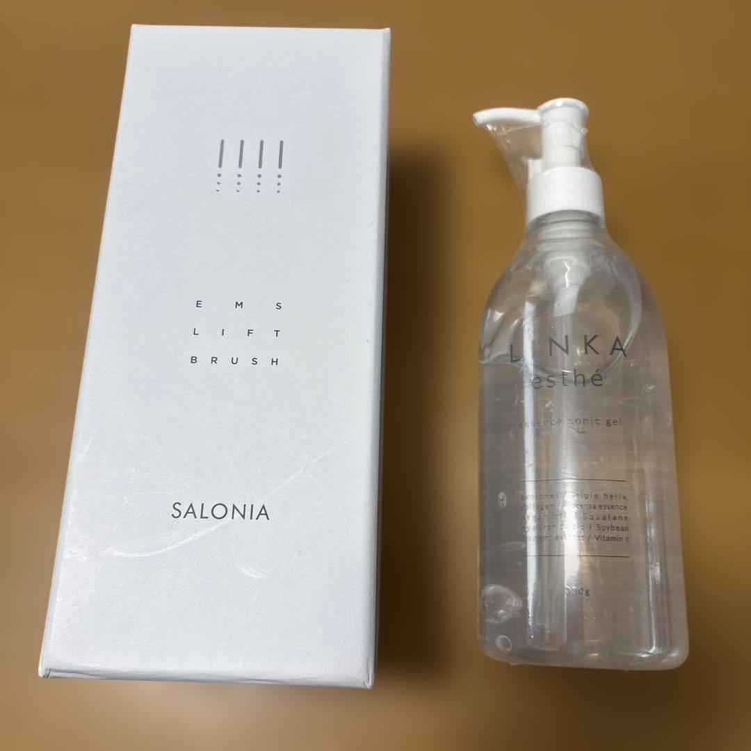 サロニア EMS リフトブラシ&顔用ジェル状美容液付き