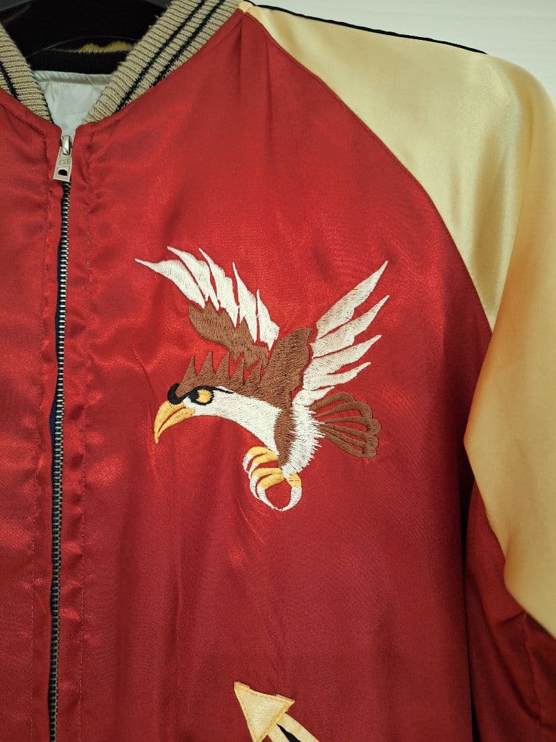 【超希少!極美品】東洋エンタープライズ　スカジャン　リバーシブル　沖縄 鷹