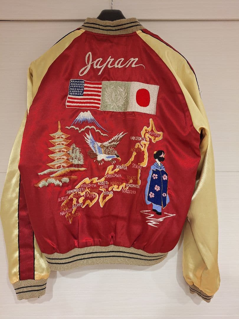 【超希少!極美品】東洋エンタープライズ　スカジャン　リバーシブル　沖縄 鷹