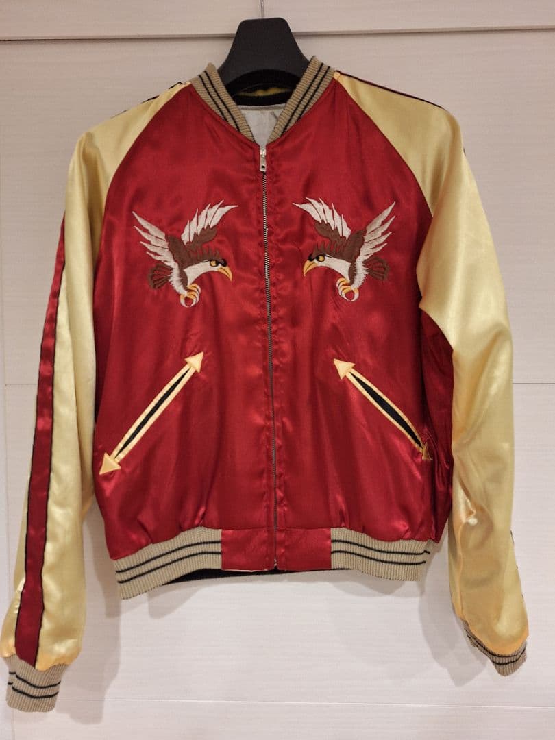 【超希少!極美品】東洋エンタープライズ　スカジャン　リバーシブル　沖縄 鷹