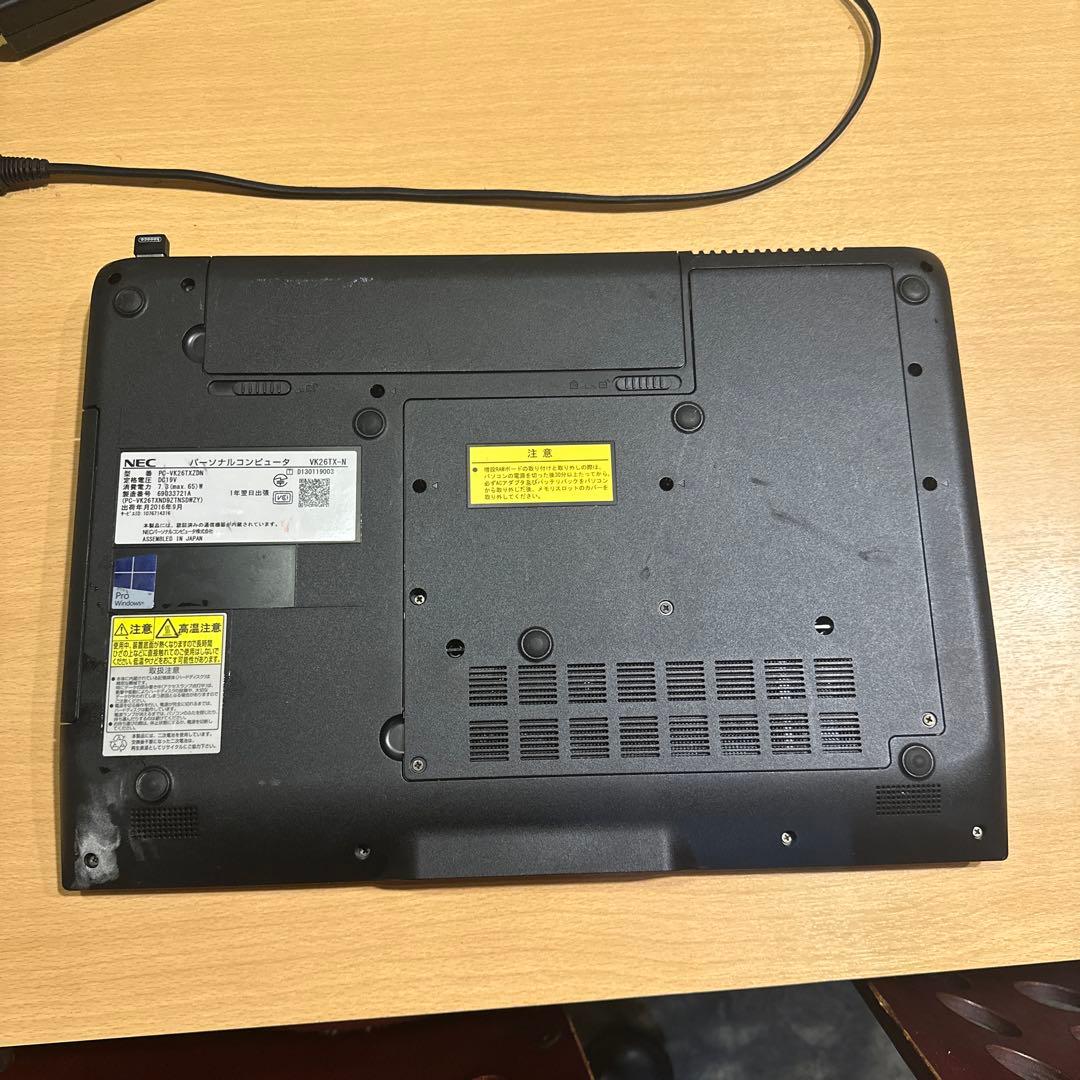 NEC VK26TX-N ノートPC Windows Pro