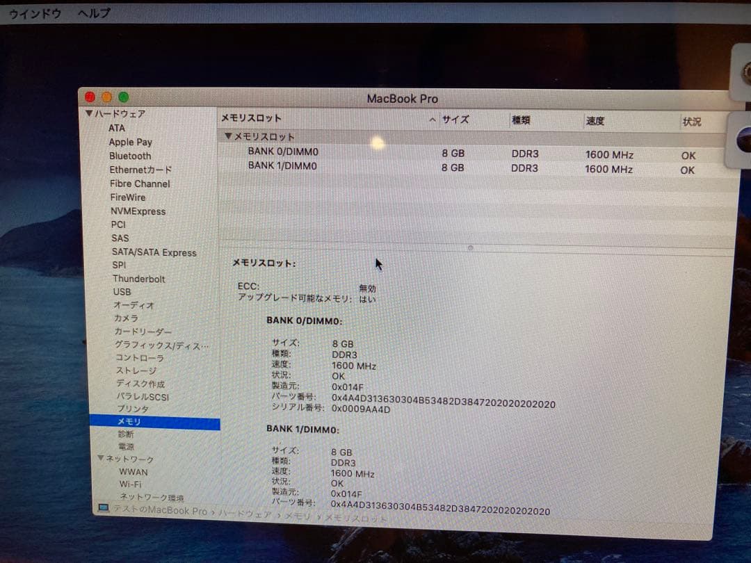 MacBook本体 Apple MacBook Pro (15-inch) A1286