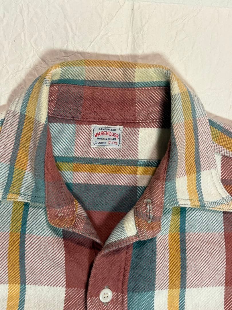 WAREHOUSE ネルシャツ XLサイズ ウェアハウス チェック柄