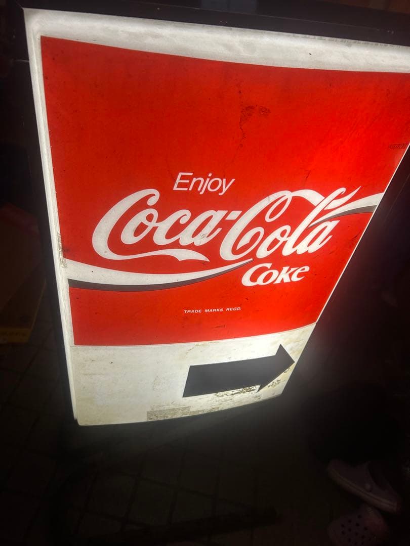 コカコーラ　レトロ看板 ライト　ヴィンテージ希少　メルカリたのメル便