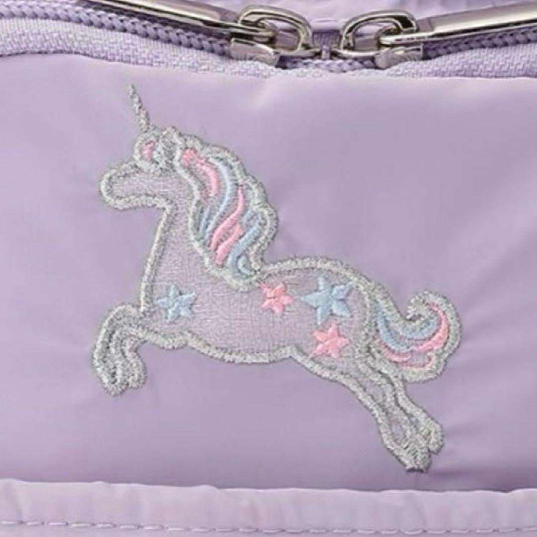 メゾピアノ シャボン玉ユニコーン柄　ナイロンリュック　大