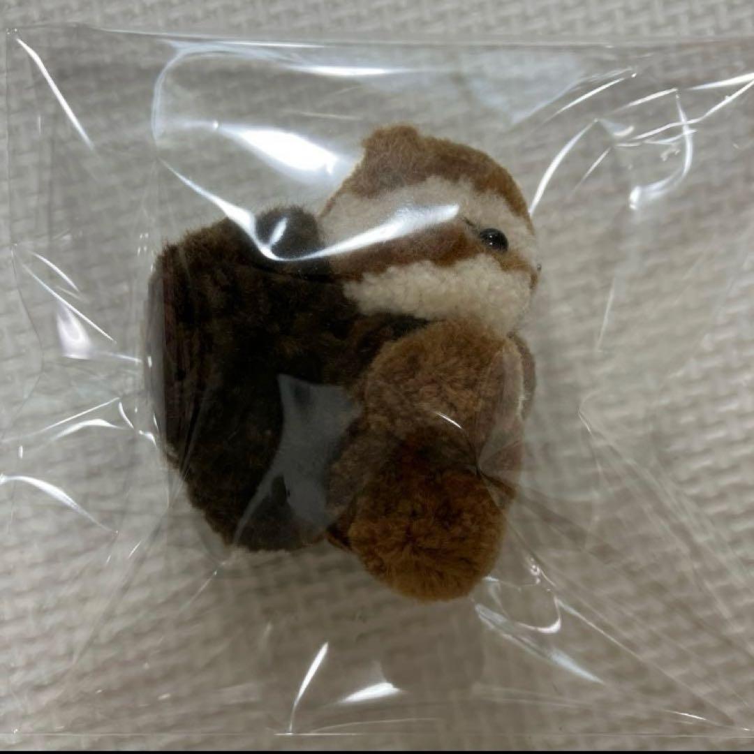 毛糸　ぽんぽん　シマリス　しろいまる様　ハンドメイド　ぬいぐるみ作家　マスコット