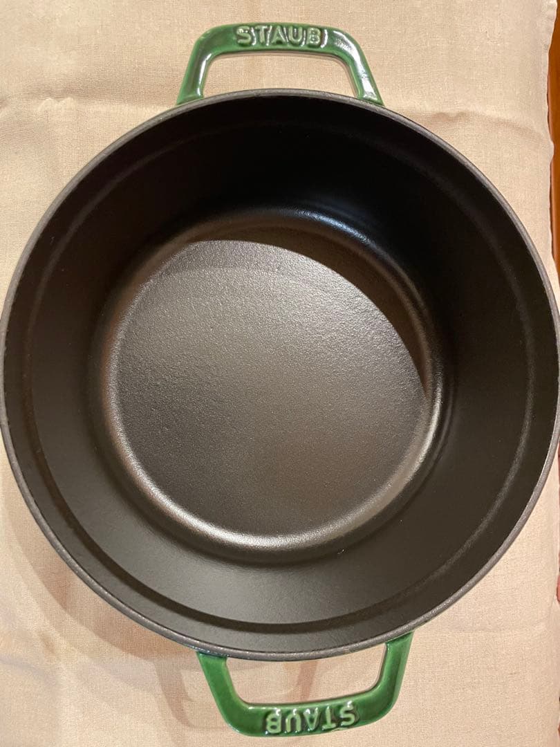 ストウブ鍋 STAUB ピコ ココット ラウンド 24cmバジルグリーン