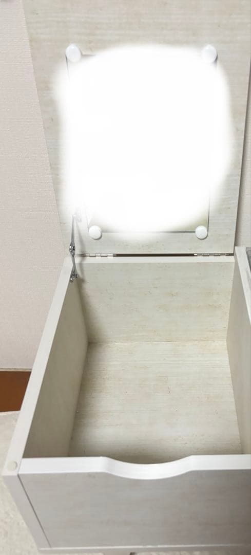 ニトリのドレッサーテーブル リズバレー9040Tホワイトウォッシュ