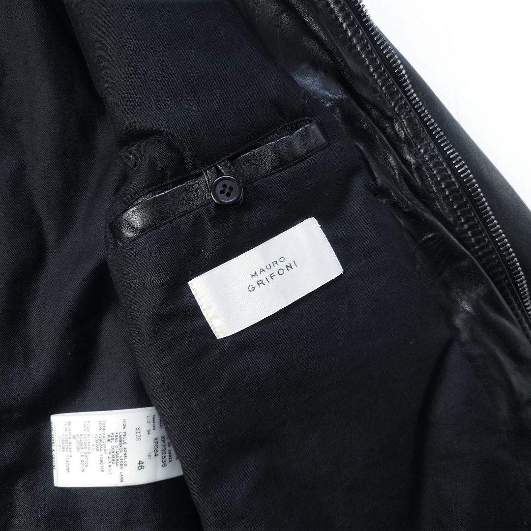 MAURO GRIFONI　羊革 ラムスキン レザージャケット　archive