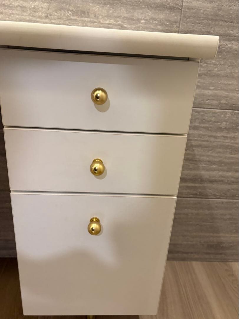 るる【Francfranc】エメラルド コスメドレッサー（ホワイト）