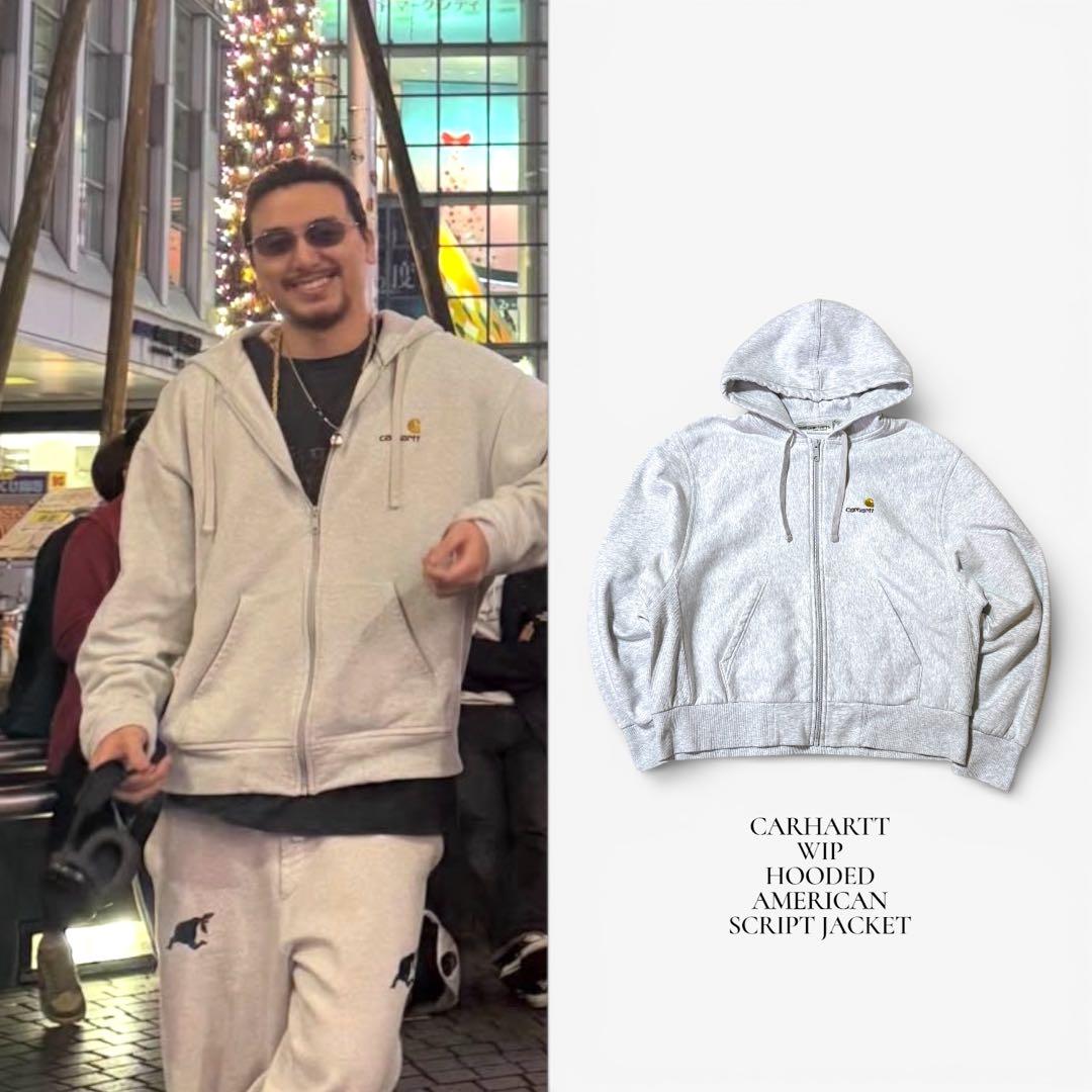 トップス Carhartt HOODED AMERICAN SCRIPT JACKET