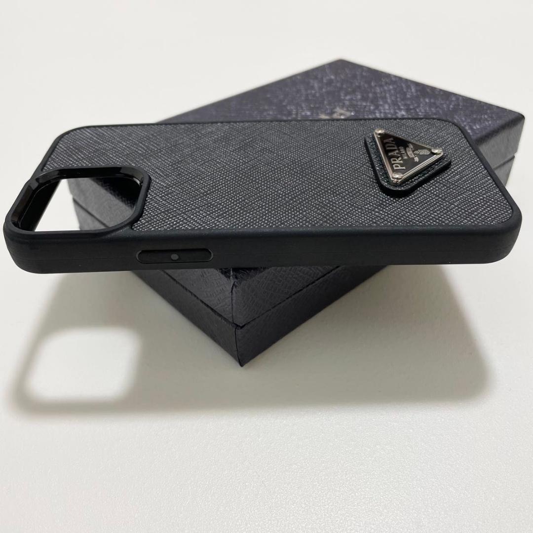 プラダ iPhone13 mini スマホケース 黒 サフィアーノ 新品未使用