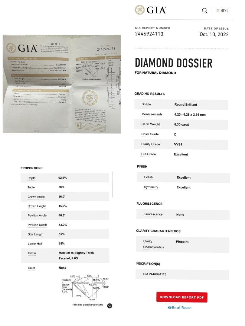 極美品★カルティエ ソリテール1895　Pt950 D0.30ct 52サイズ