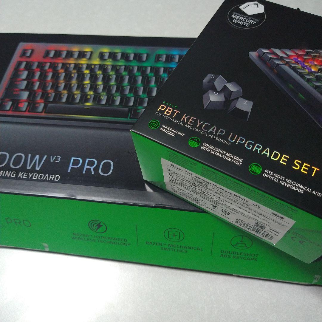 ほぼ未使用Razer BlackWidow V3 Pro 黄軸英語配列おまけ付
