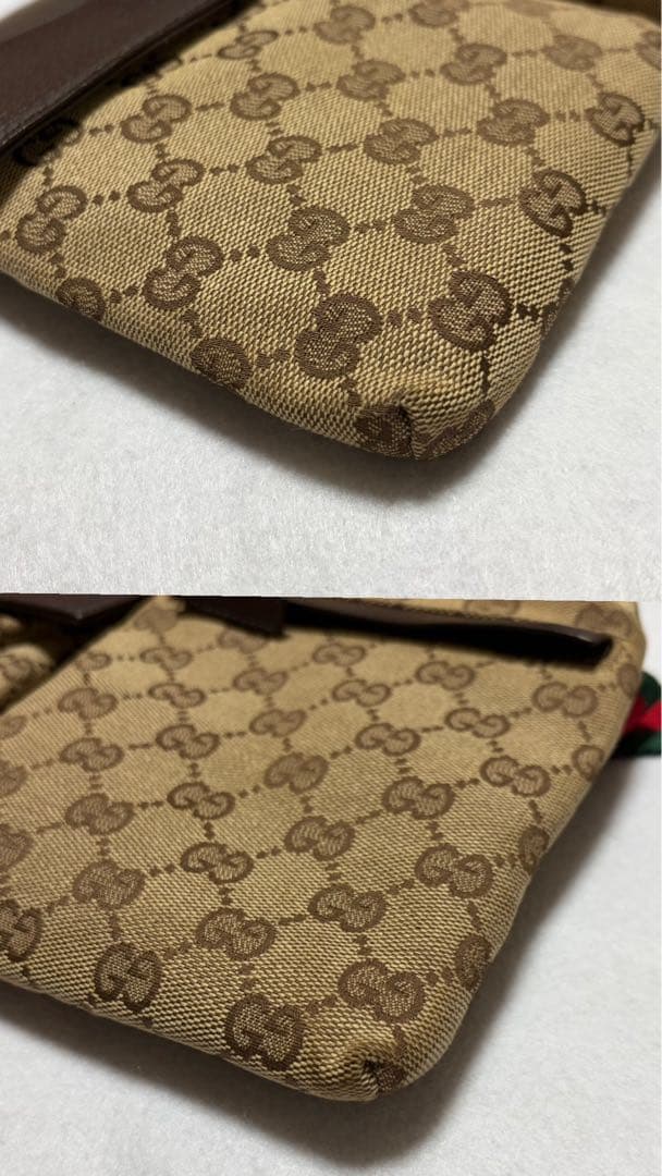GUCCI グッチ GGキャンバス レザー GG柄 シェリーライン
