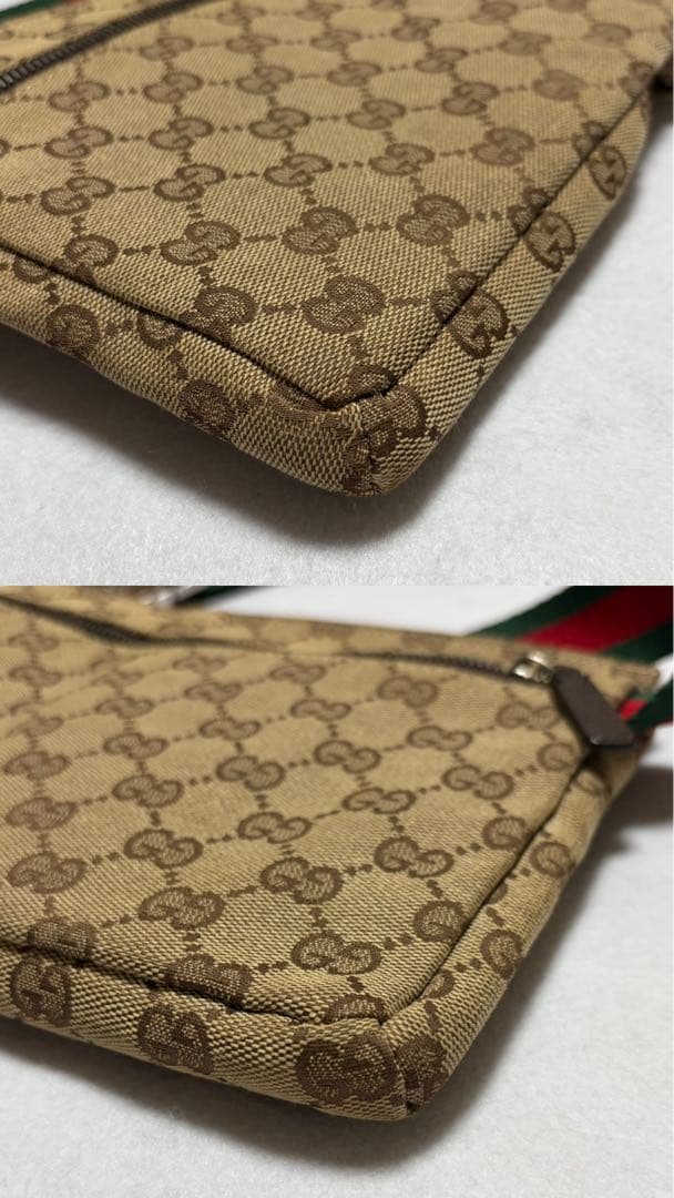 GUCCI グッチ GGキャンバス レザー GG柄 シェリーライン