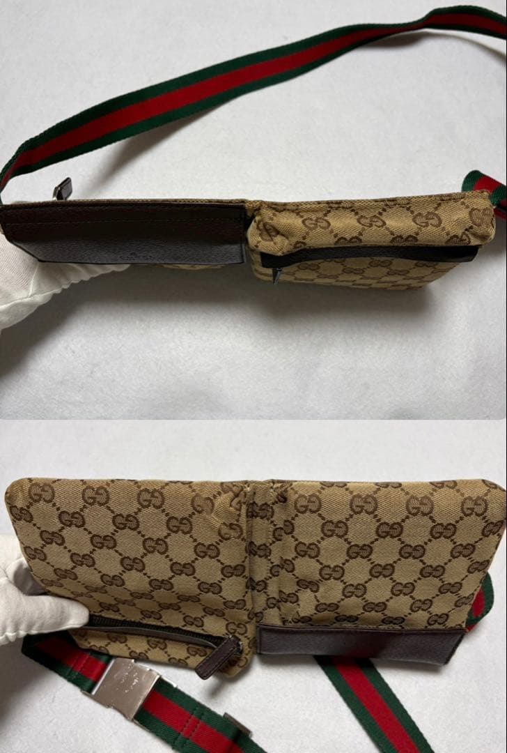 GUCCI グッチ GGキャンバス レザー GG柄 シェリーライン