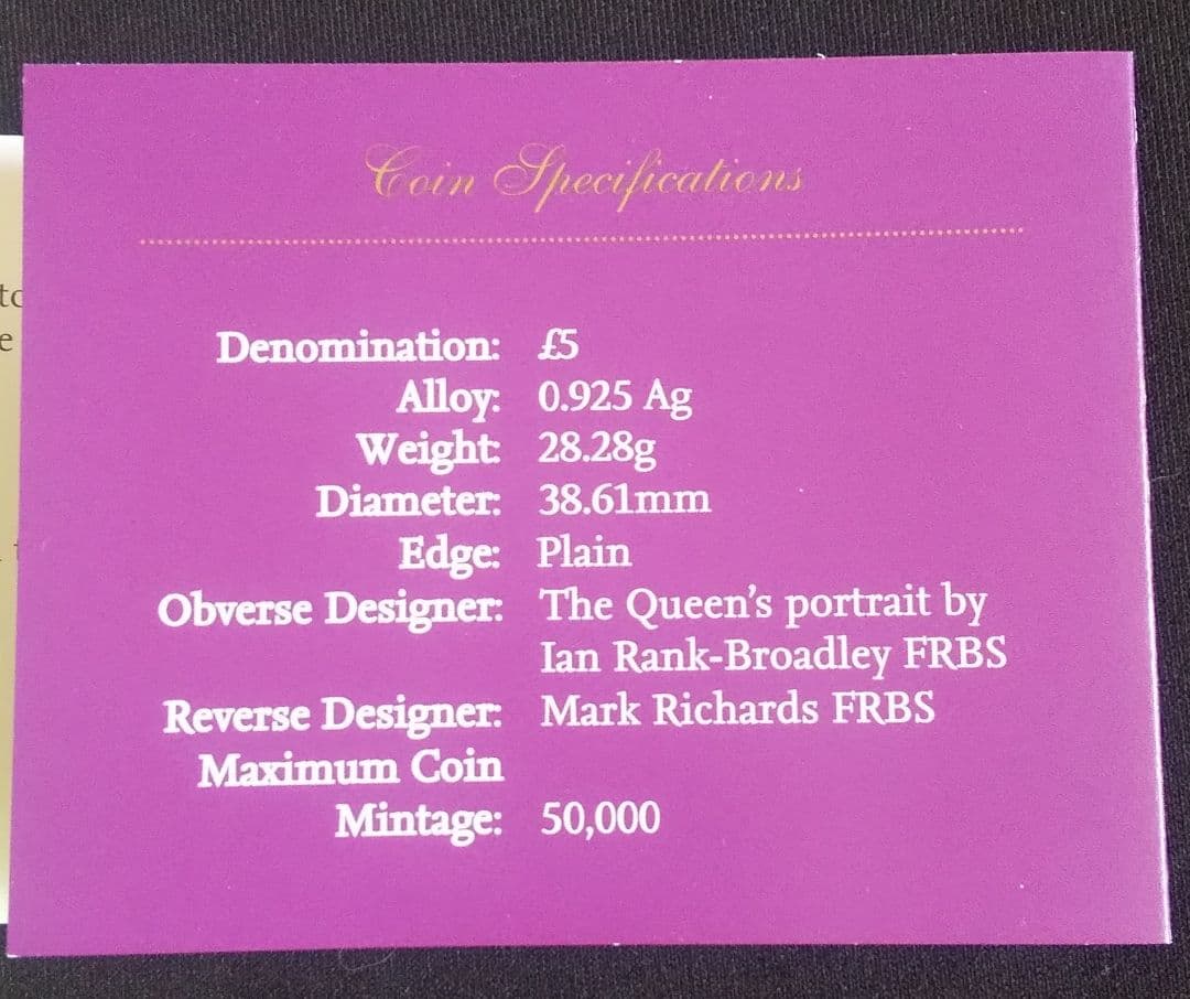 英国ウィリアム王子ご成婚記念 5ポンドプルーフ銀貨・白銅貨2種セット