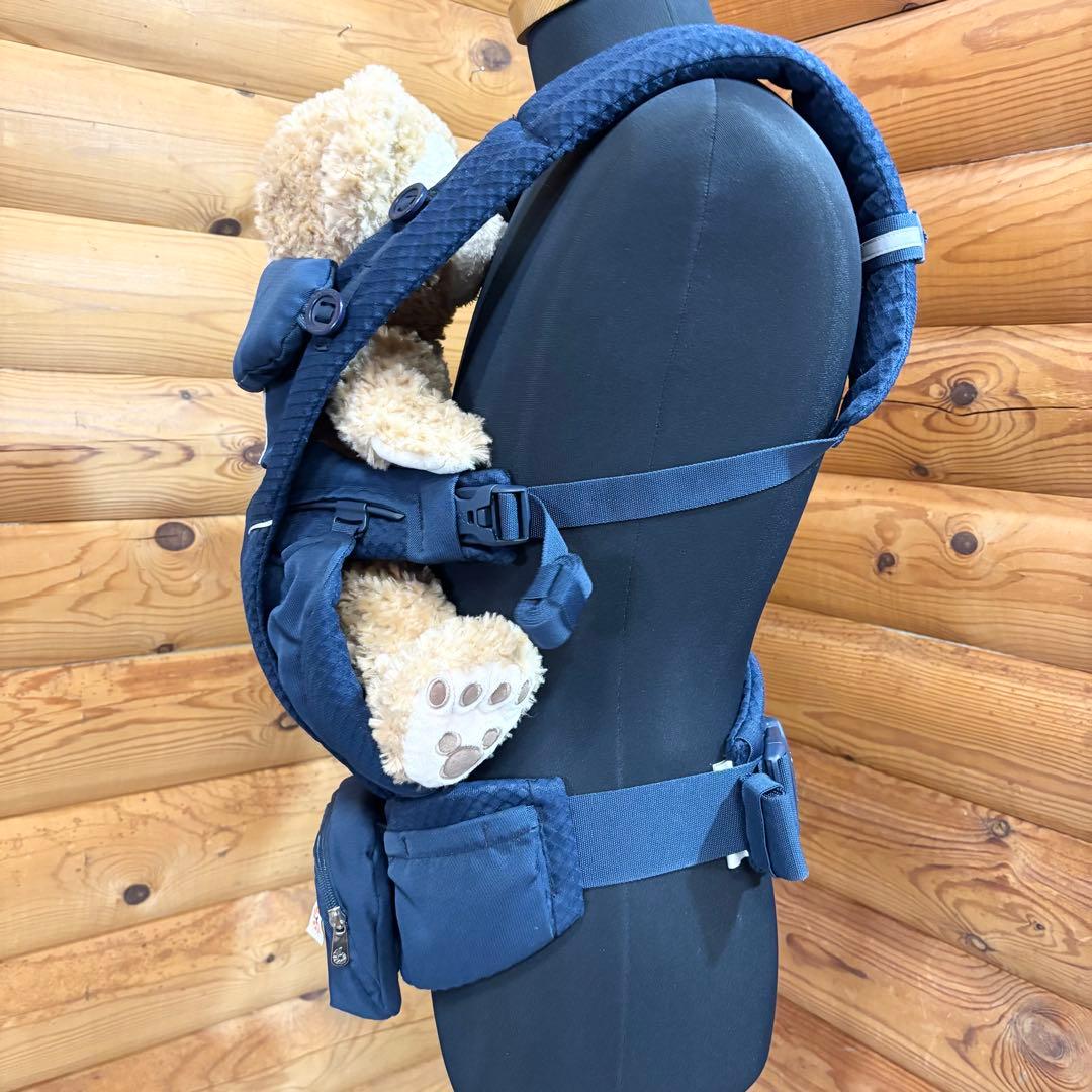 【美品】ergobaby 抱っこ紐 オムニブリーズ ミッドナイトブルー