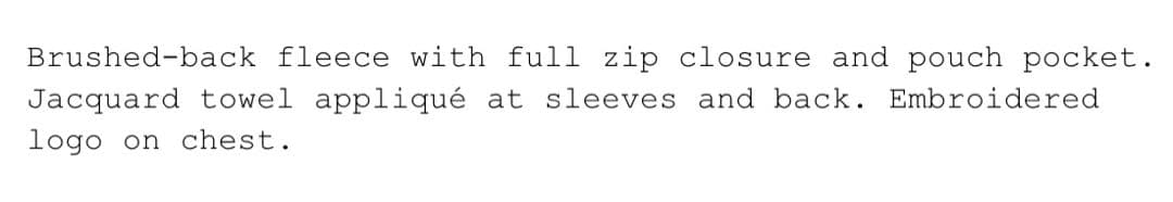 トップス Supreme Martine Rose Towel Zip Up Hooded