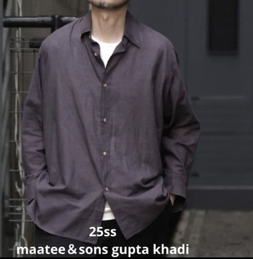 即完 maatee&sons gupta khadi shirt カディ グプタ
