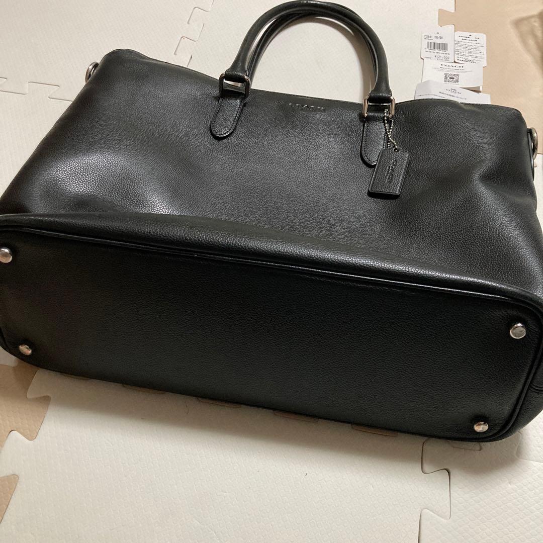 COACH コーチ　2way レザー　黒　ビジネストートバッグ　C2841